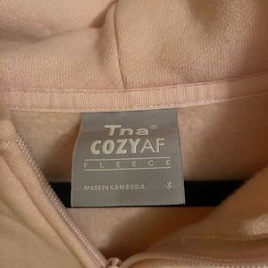 TNA cozy zip up hoodie